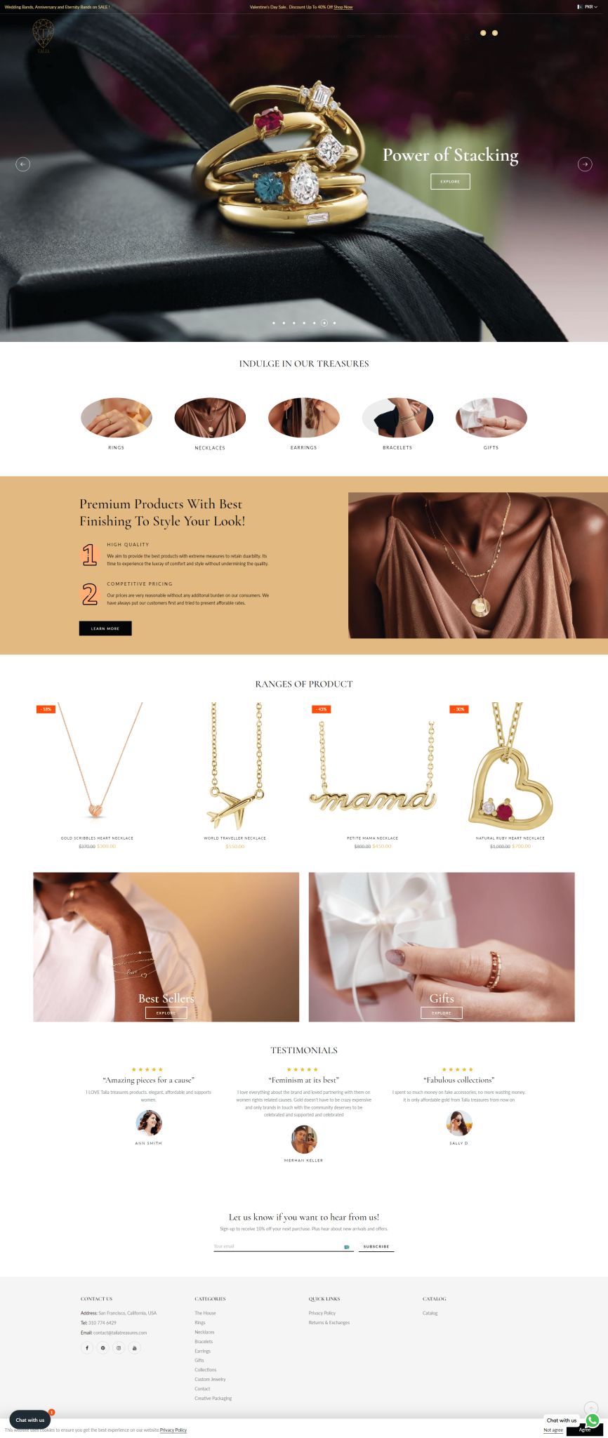 Shopify site